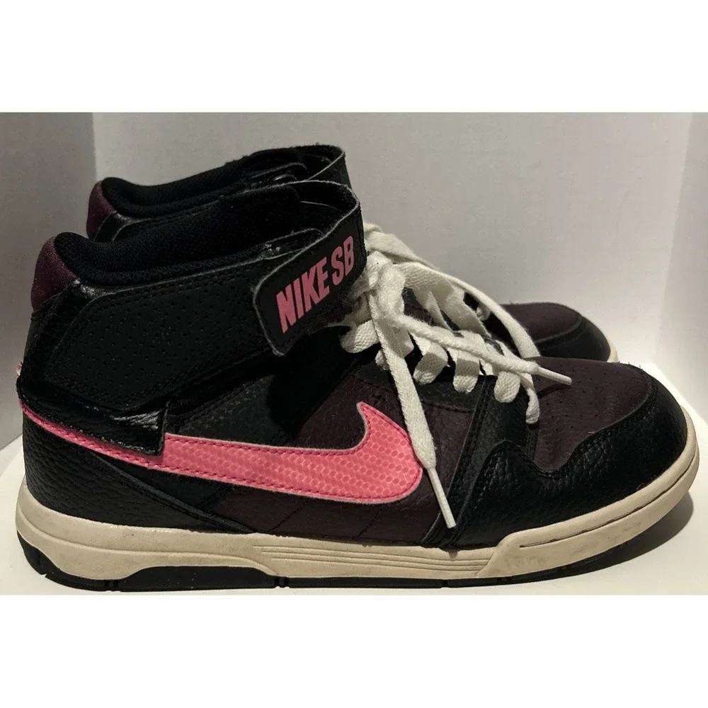 Nike SB Morgan Mid 2 JR B Shoes Pink Blast/Dark Gray 645025 060 Youth Size 5.5‎